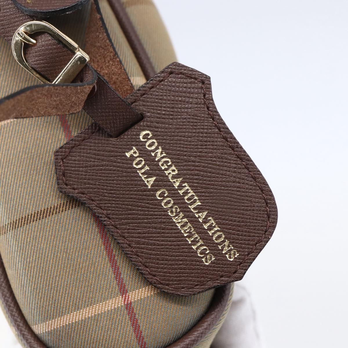 Burberry Nova Check Pochette Canvas Beige Canvas Clutche & Pouche Bag (Pre-Owned)