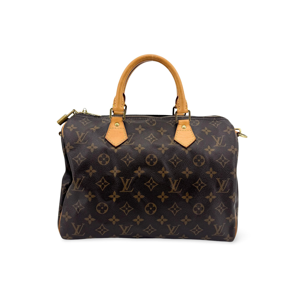 Louis Vuitton Speedy Bandouliere Monogram Canvas Brown Canvas Handbag (Pre-Owned)
