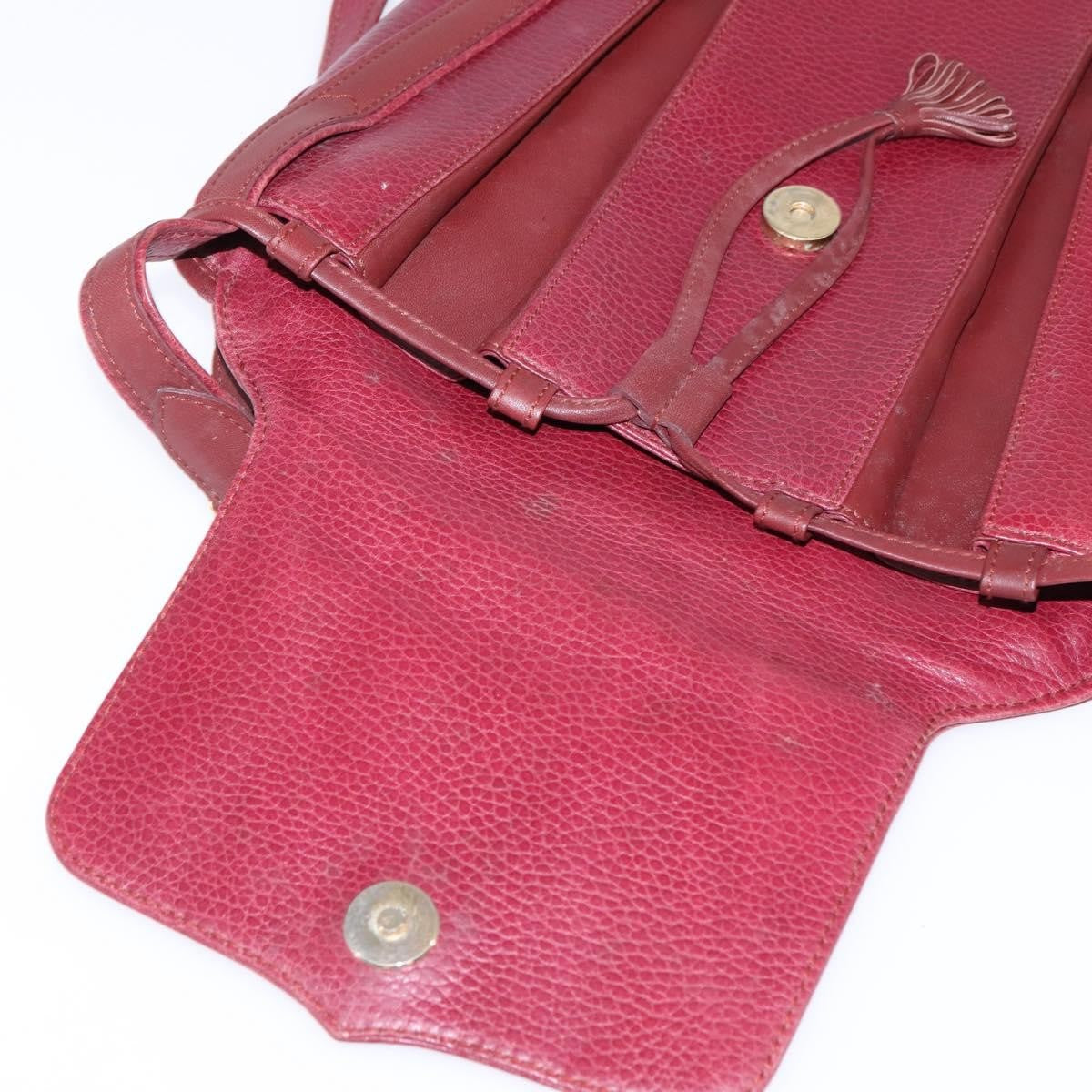 Cartier Must De Cartier Leather Burgundy Leather Bag (Pre-Owned)