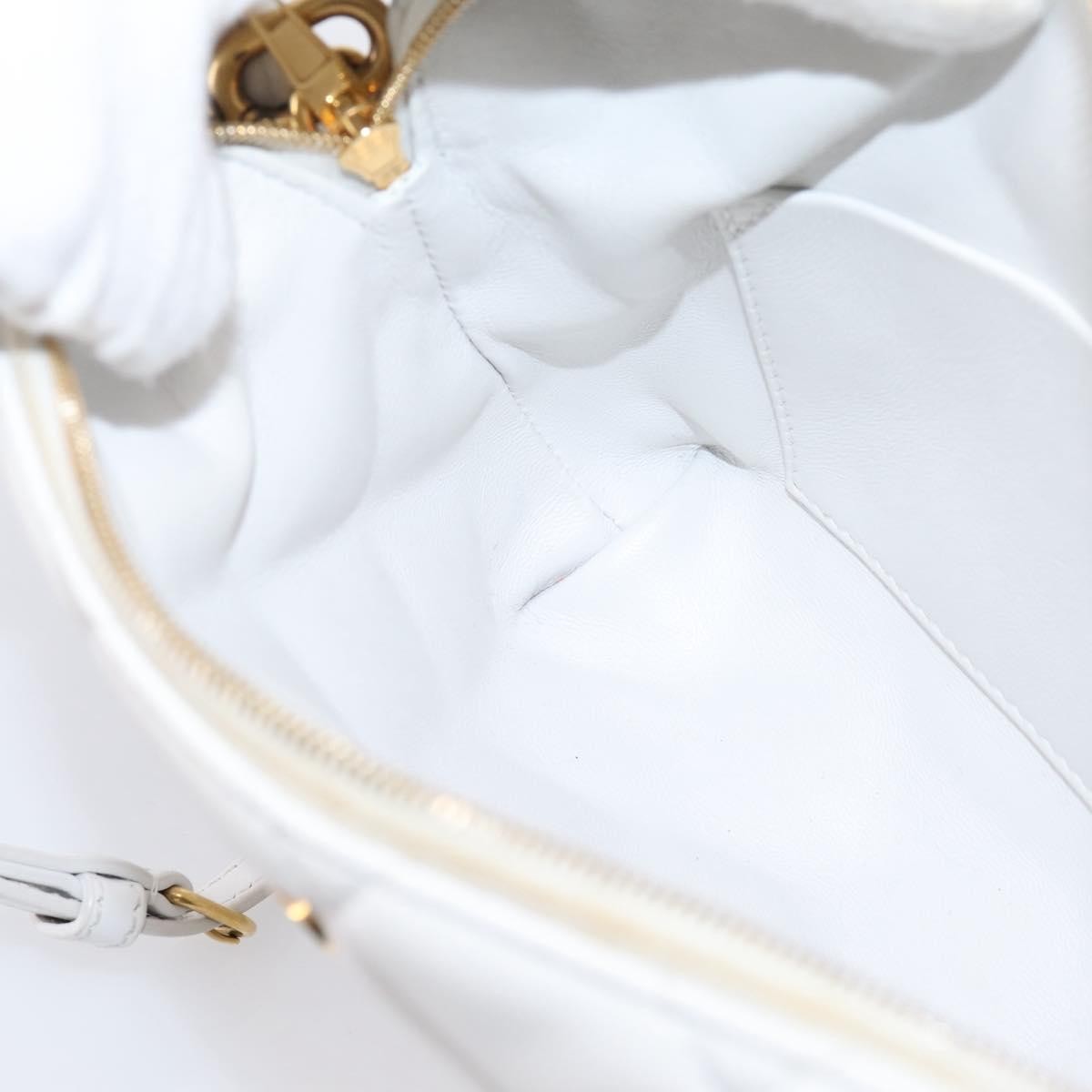 Balenciaga Touch B. Camera Quilted Leather White Leather Handbag (Pre-Owned)