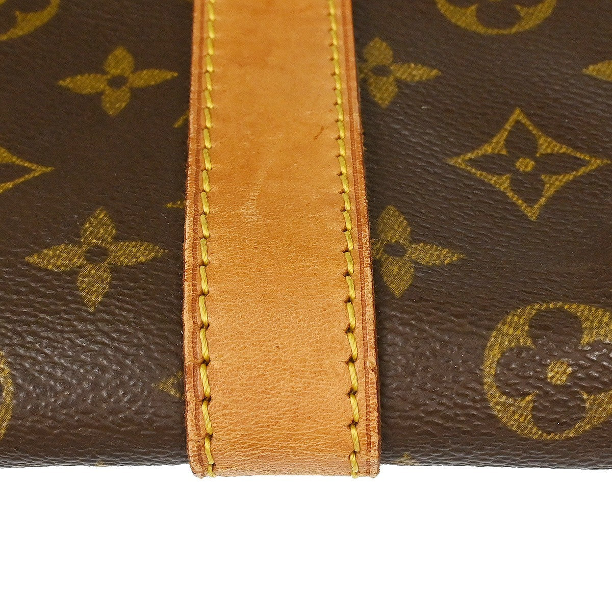 Louis Vuitton Keepall Bandouliere Monogram Canvas Brown Canvas Travel Bag Bag (Pre-Owned)