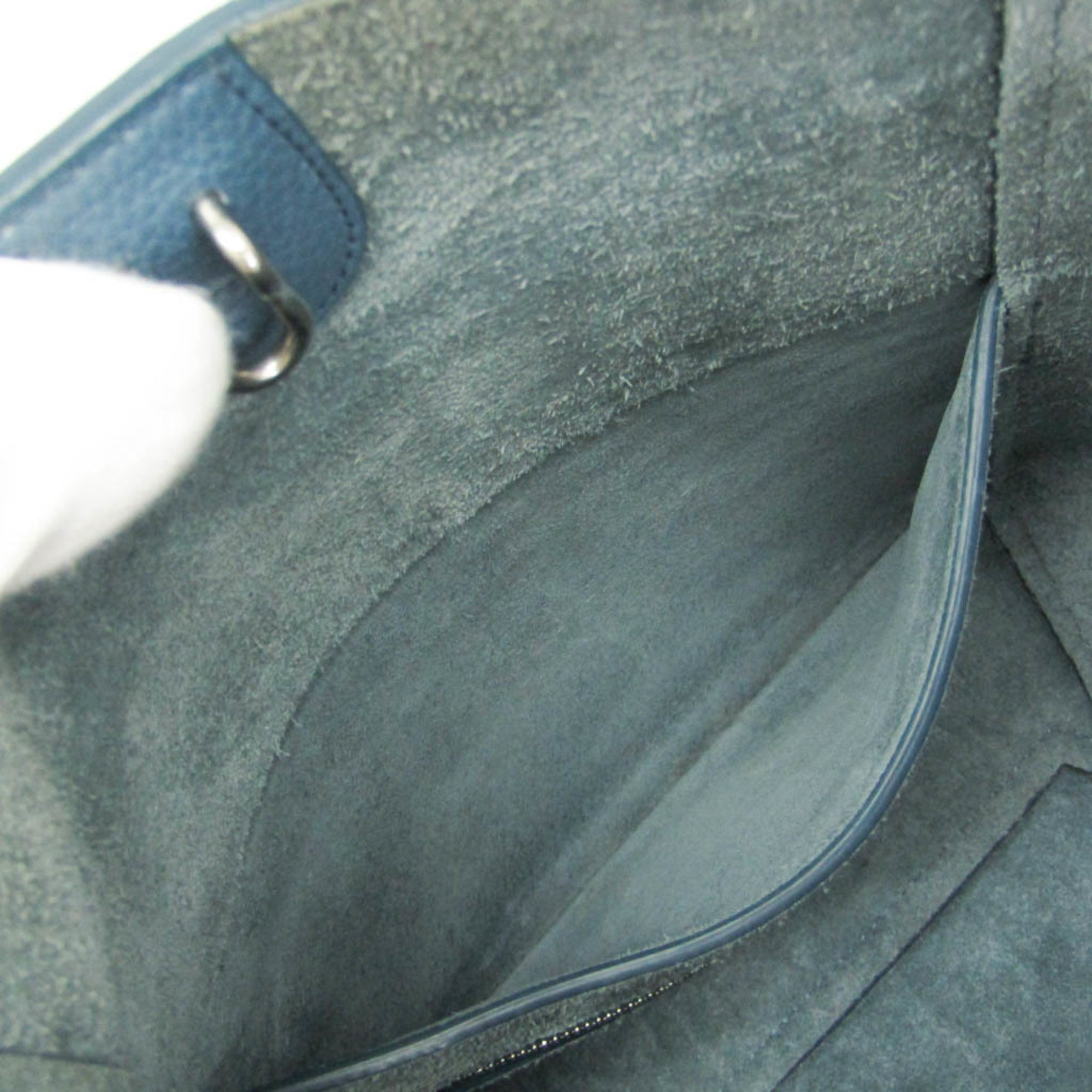 Celine Sangle Seau Calfskin Blue Leather Shoulder Bag Bag (Pre-Owned)