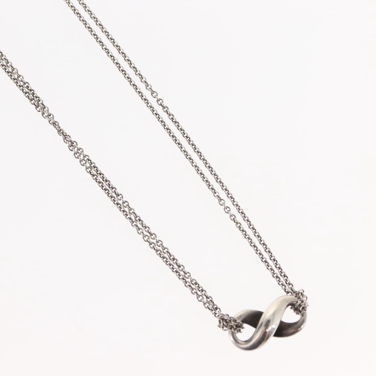 Tiffany & Co. Infinity Double Chain Pendant Silver Silver Silver Jewelry (Pre-Owned)
