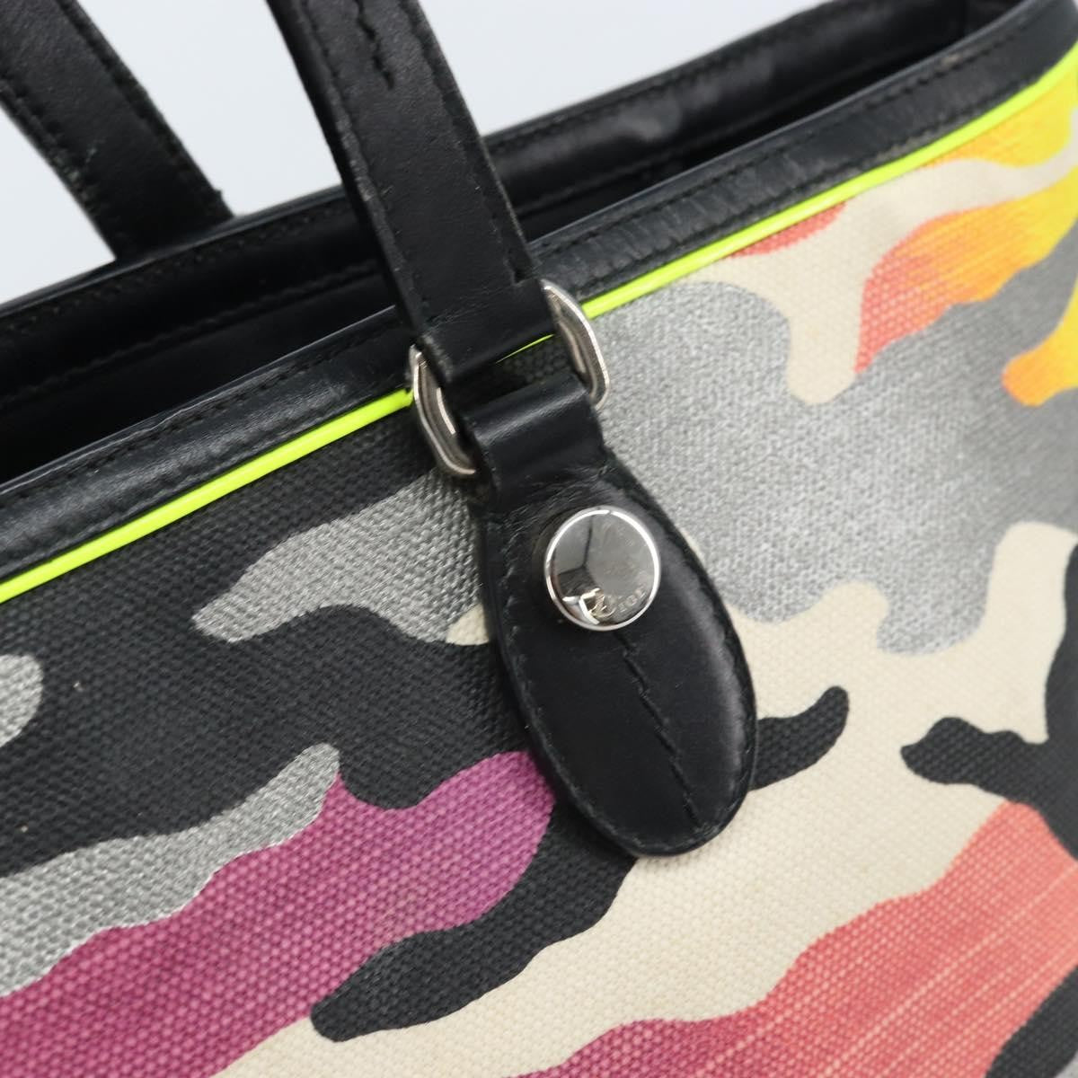 Christian Dior Open Limited Edition Anselm Reyle Camouflage Canvas Multicolour Canvas Tote Bag Bag (Pre-Owned)