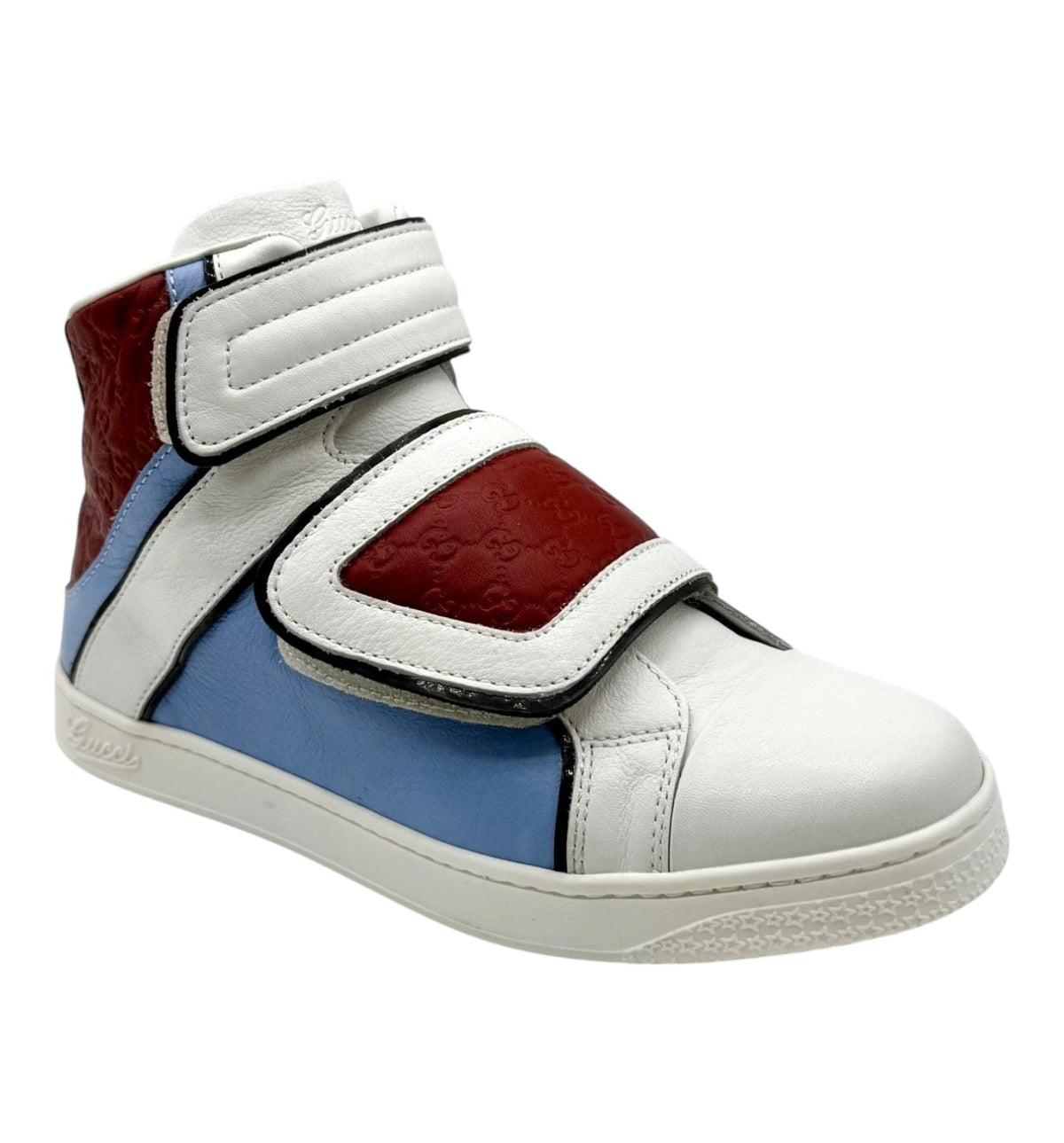Gucci Kids Coda Pop High-top White Leather Sneakers (30 EU / 12.5 US)