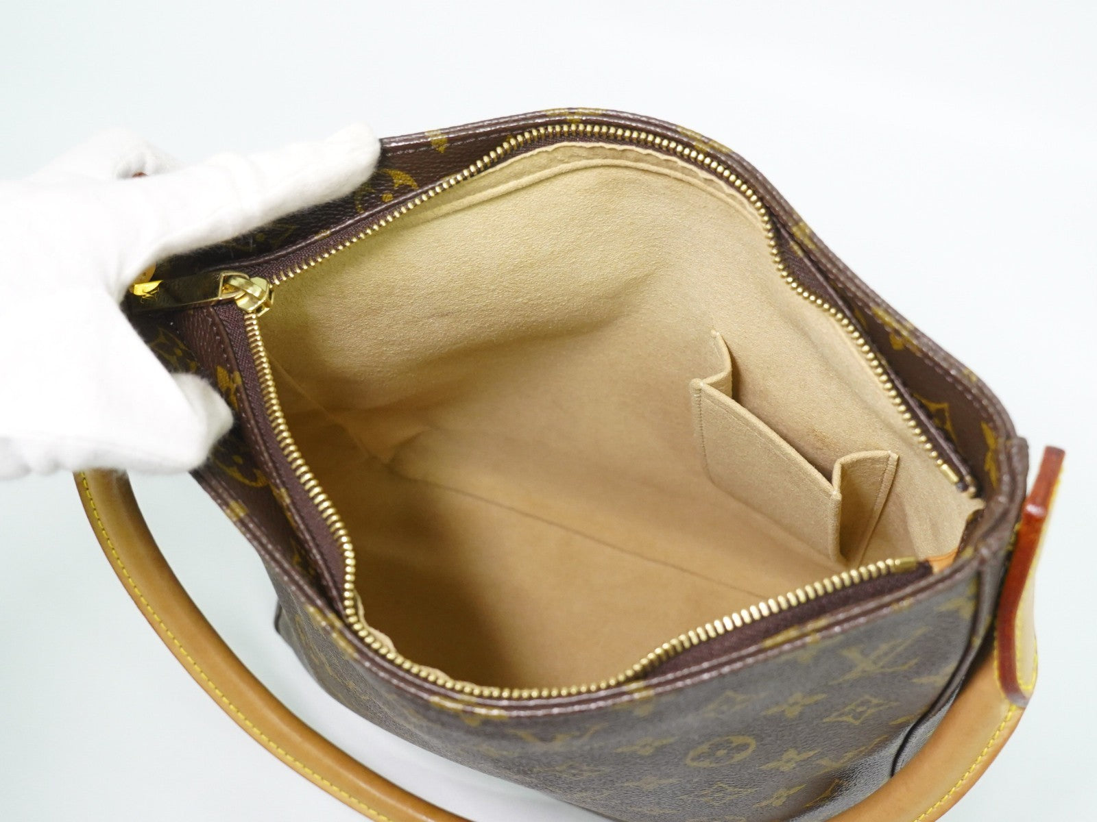Louis Vuitton Monogram Looping Monogram Canvas Brown Canvas Shoulder Bag Bag (Pre-Owned)