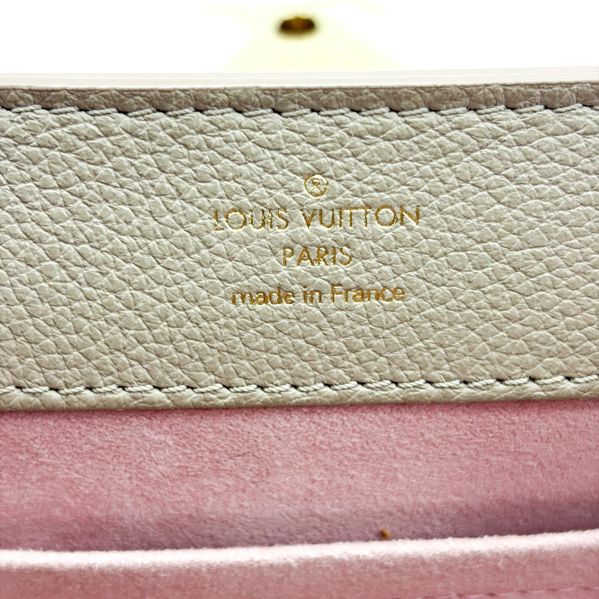 Louis Vuitton Lockme Ever Leather Beige Leather Handbag (Pre-Owned)