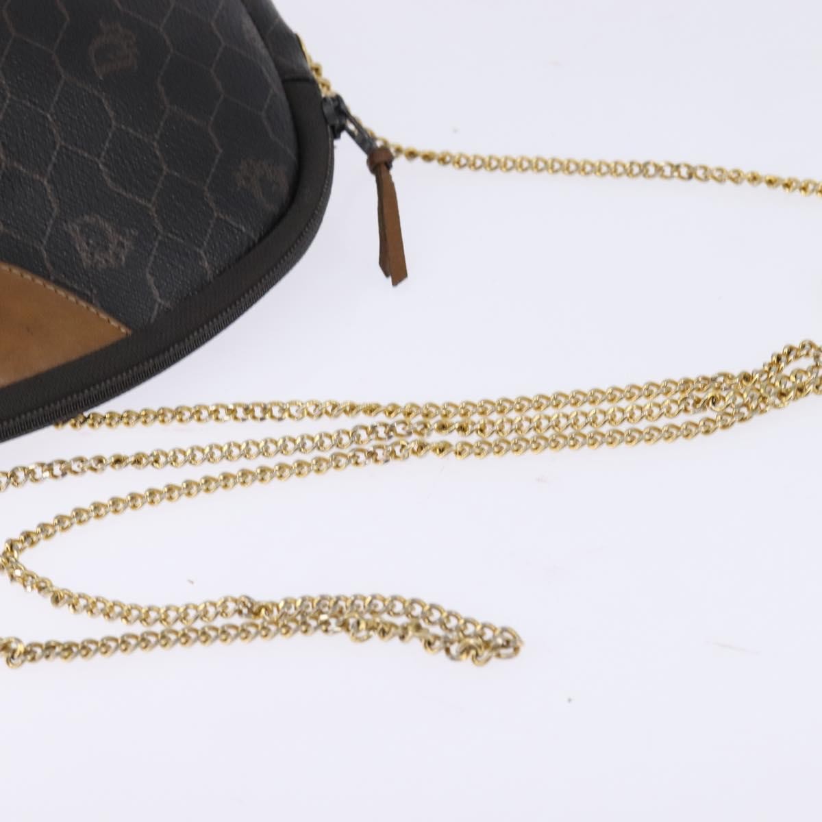 Christian Dior Vintage Honeycomb Zip Coated Canvas Black Canvas Shoulder Bag Bag (Pre-Owned)