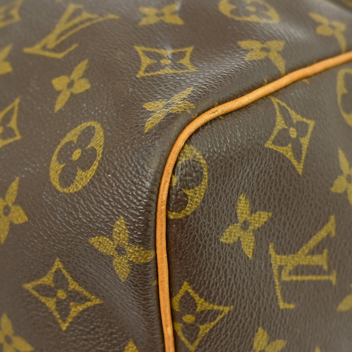 Louis Vuitton Keepall Bandoulière Monogram Brown Canvas Travel Bag Bag (Pre-Owned)