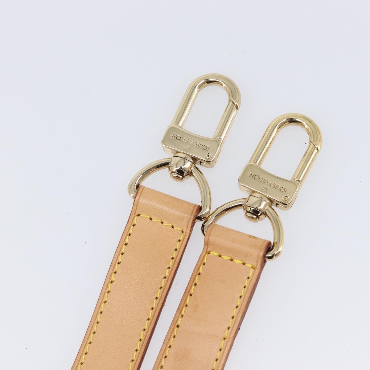 Louis Vuitton Adjustable Shoulder Strap Leather Beige Leather Straps Accessory (Pre-Owned)