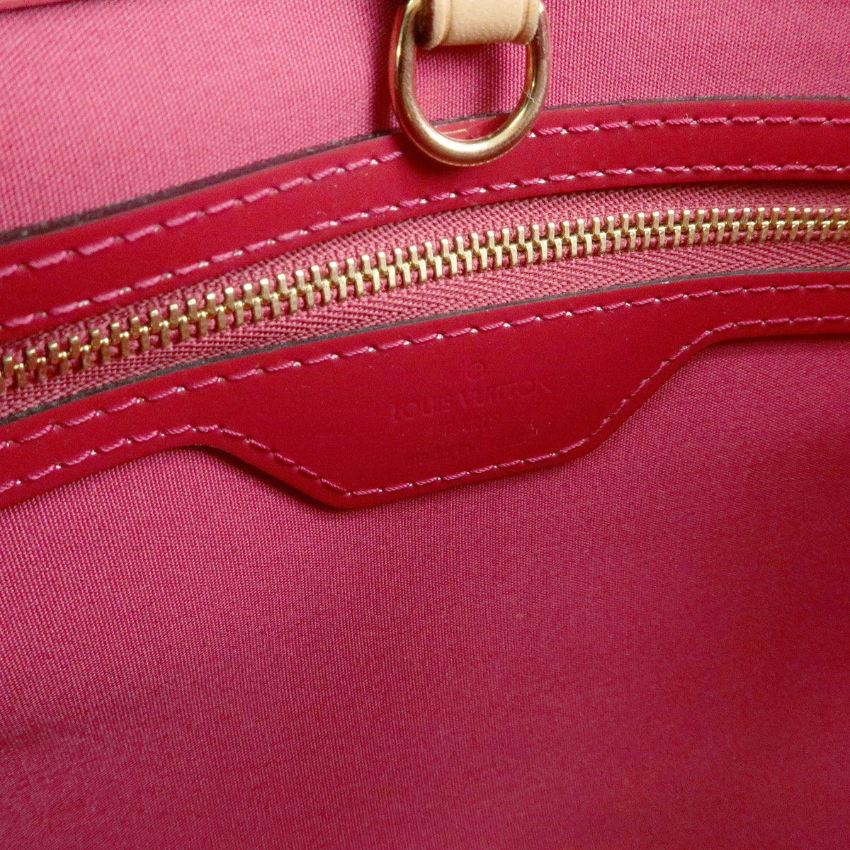 Louis Vuitton Catalina Monogram Vernis Red Patent_Leather Handbag (Pre-Owned)