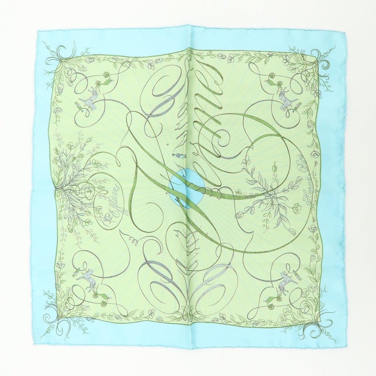 Hermes Carré 45 Les Capucines 100% Silk Multicolour Silk Scarve & Shawl Accessory (Pre-Owned)