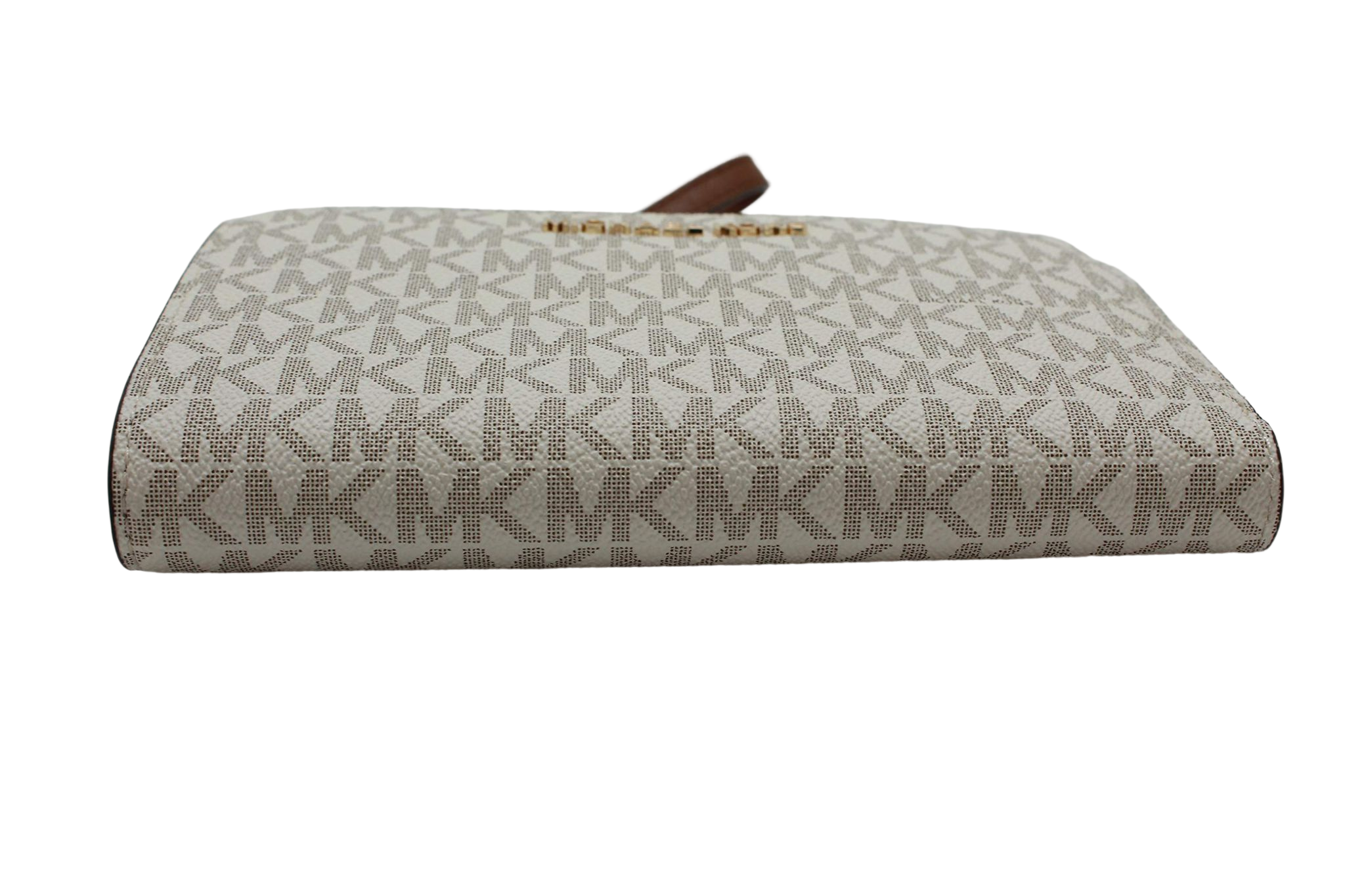 Michael Kors Women's Jet Set Travel MK Signature Double Zip Wristlet Wallet