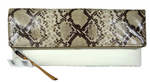 Coach The Large Clutchable in Python Print Leather Bag