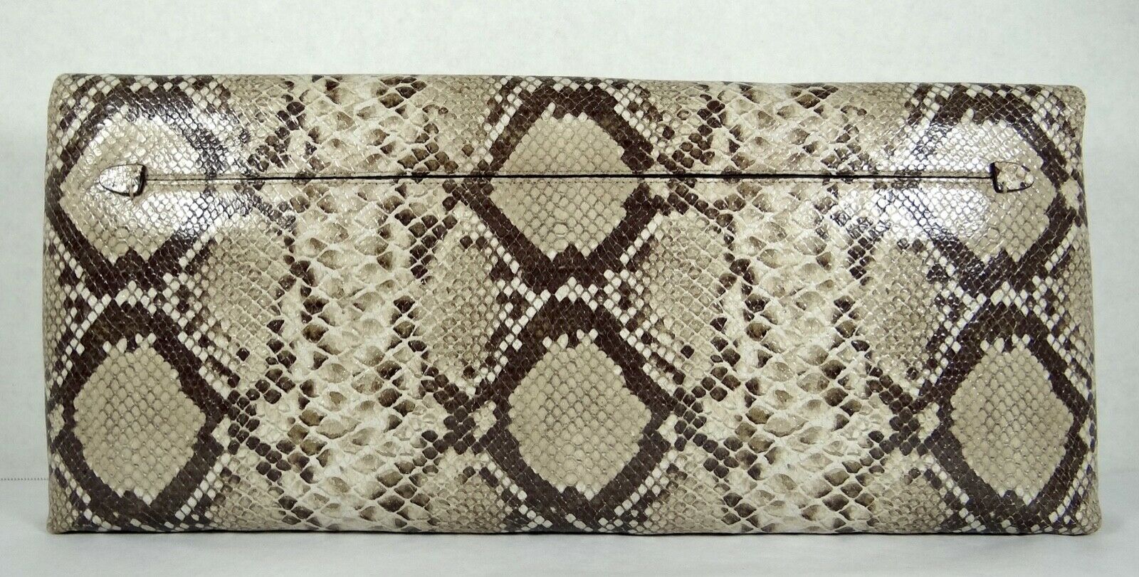 Coach The Large Clutchable in Python Print Leather Bag