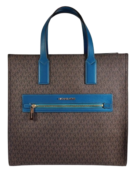 Michael Kors Women's Kenly MK Signature Shoulder Tote Bag