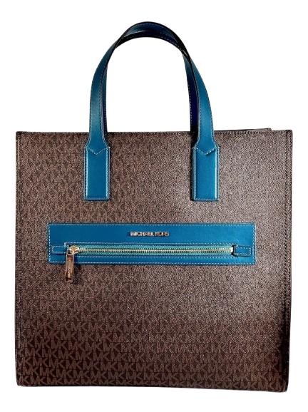 Michael Kors Women's Kenly MK Signature Shoulder Tote Bag