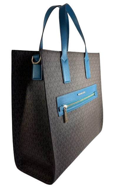 Michael Kors Women's Kenly MK Signature Shoulder Tote Bag