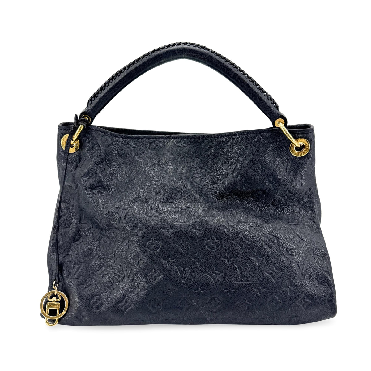 Louis Vuitton Artsy Monogram Empreinte Leather Black Leather Handbag (Pre-Owned)