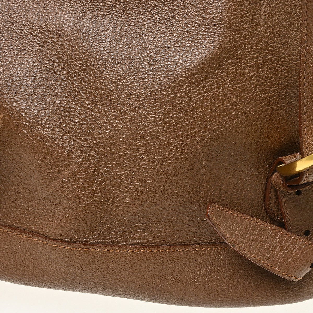 Gucci Vintage Bamboo Suede Brown Suede Backpack Bag (Pre-Owned)