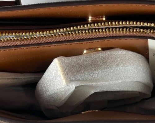 Michael Kors Mercer Belt Small Brown Leather Satchel Messenger Bag