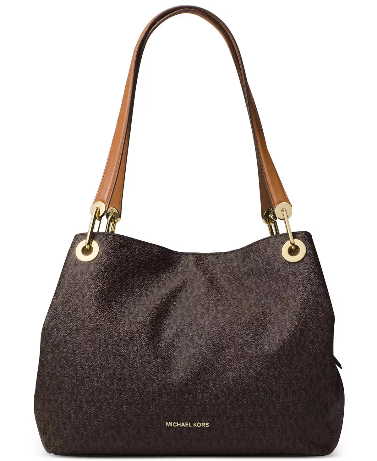 Michael Kors Women's Raven MK Signature Shoulder Tote Bag