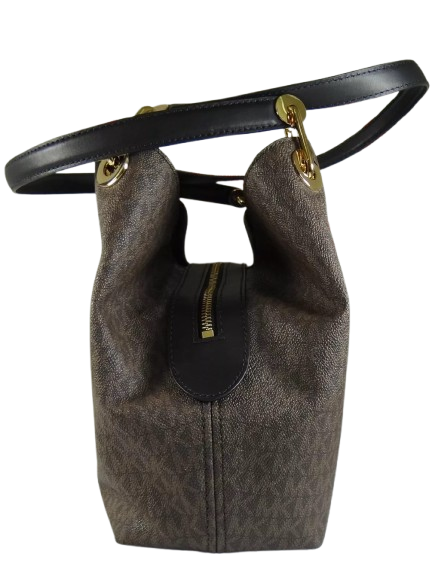 Michael Kors Women's Raven MK Signature Shoulder Tote Bag