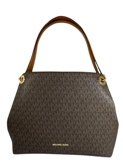 Michael Kors Women's Raven MK Signature Shoulder Tote Bag