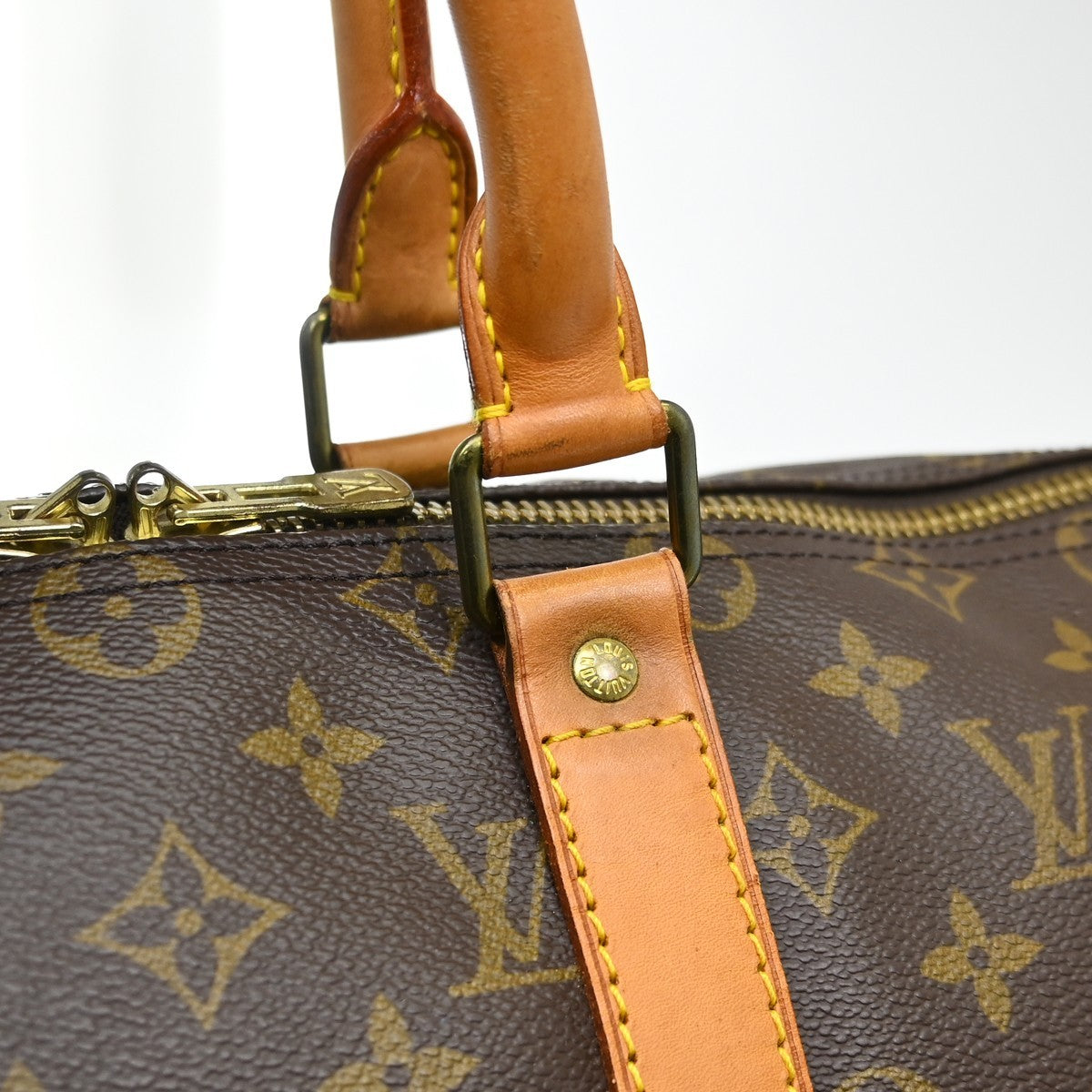 Louis Vuitton Keepall Monogram Brown Canvas Travel Bag Bag (Pre-Owned)