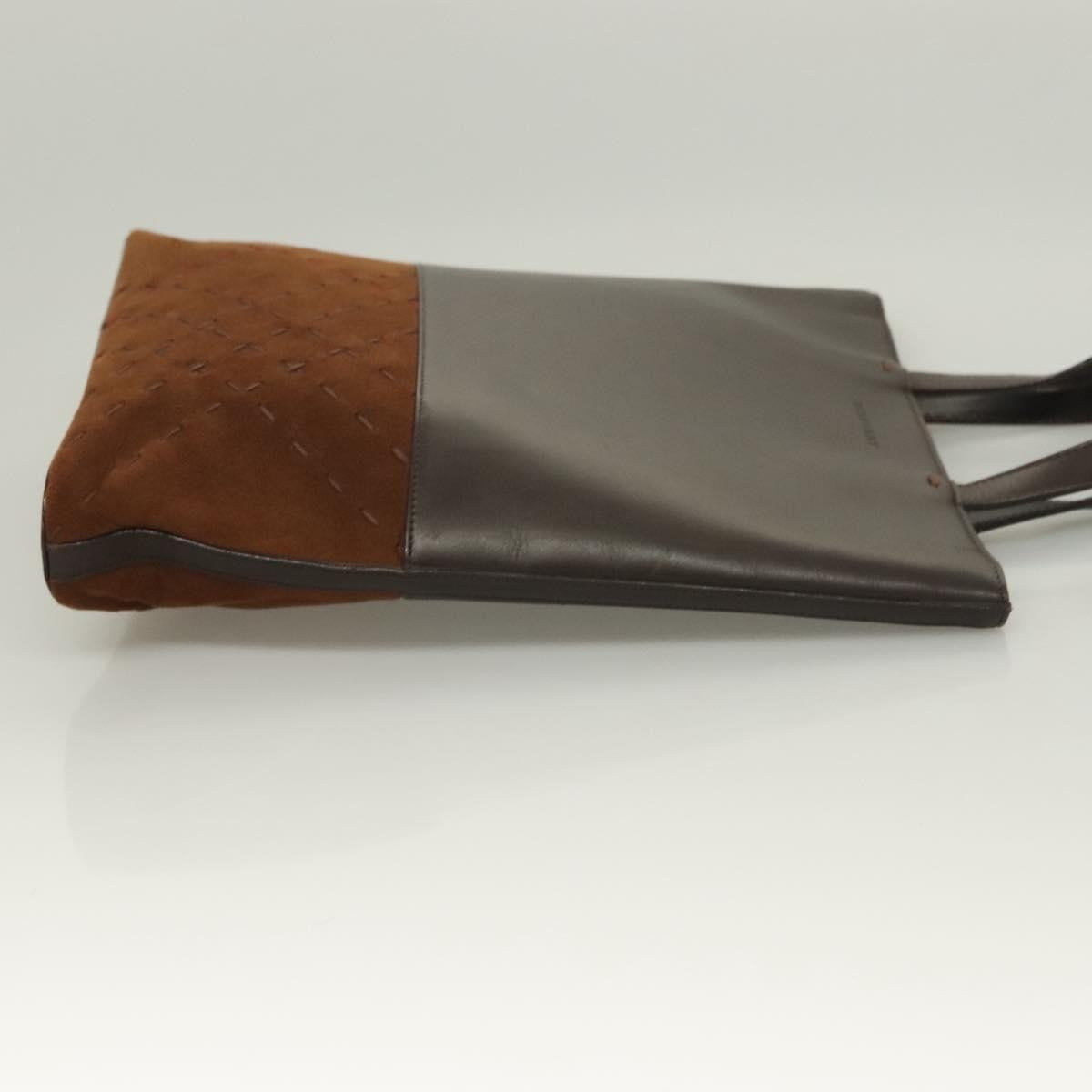 Burberry Vintage Leather Brown Leather Handbag (Pre-Owned)