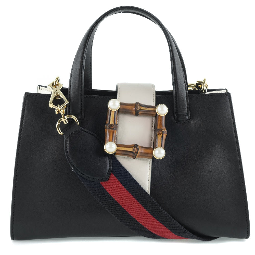 Gucci Nimfair Black Pony-Style Calfskin Handbag (Pre-Owned)