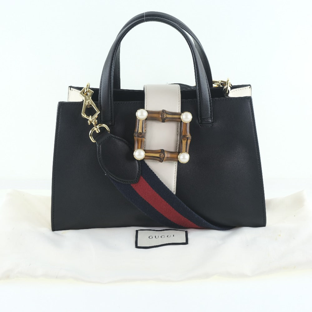 Gucci Nimfair Black Pony-Style Calfskin Handbag (Pre-Owned)