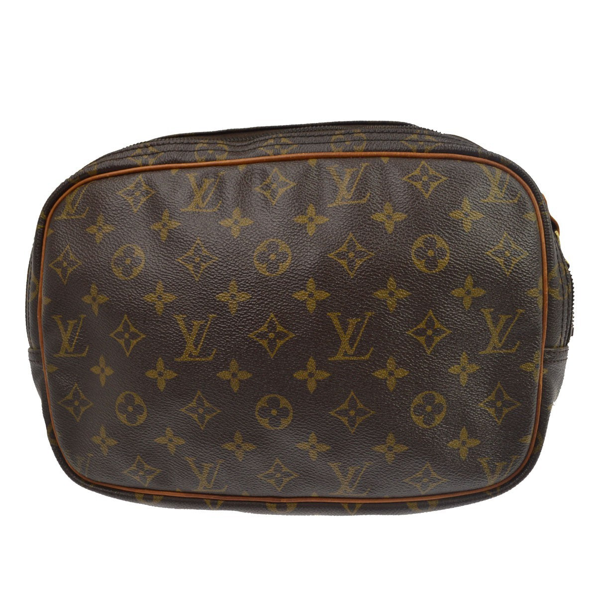Louis Vuitton Reporter Monogram Brown Canvas Shoulder Bag Bag (Pre-Owned)