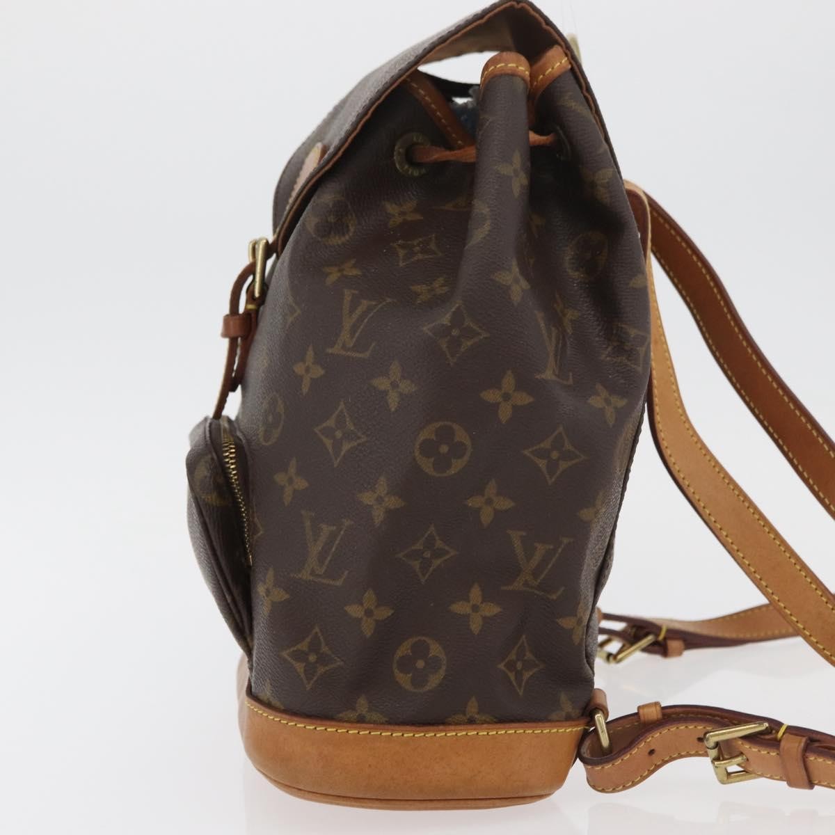 Louis Vuitton Vintage Montsouris Monogram Canvas Brown Canvas Backpack Bag (Pre-Owned)