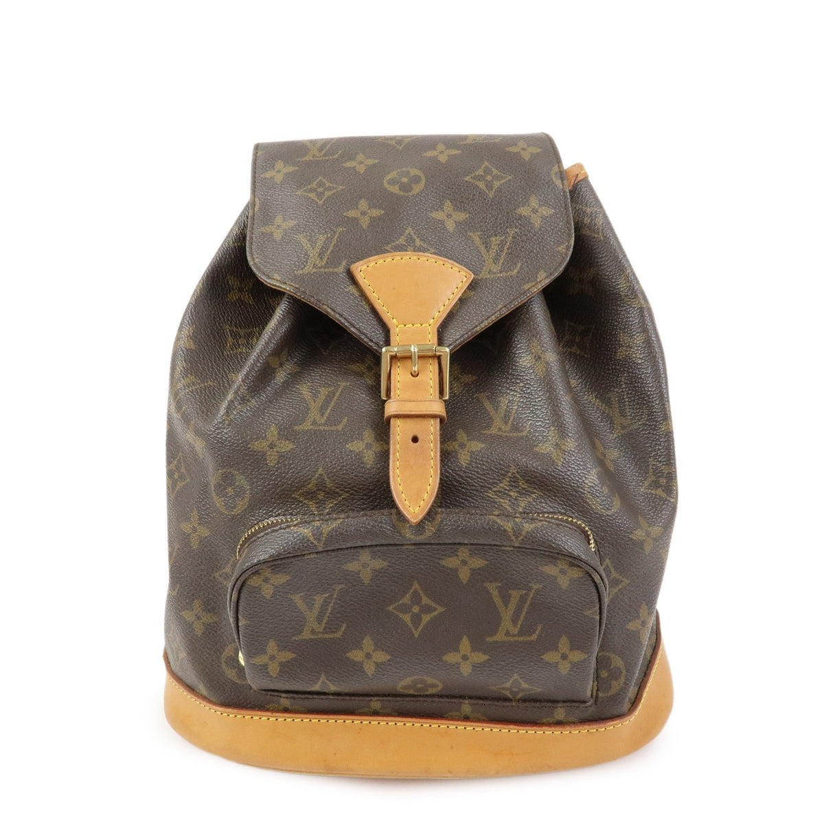 Louis Vuitton Vintage Montsouris Monogram Canvas Brown Canvas Backpack Bag (Pre-Owned)