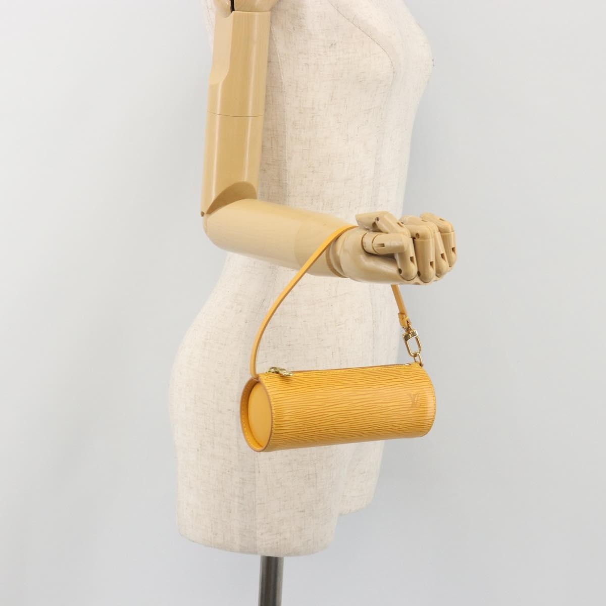 Louis Vuitton Soufflot Pochette Epi Leather Yellow Leather Clutche & Pouche Bag (Pre-Owned)