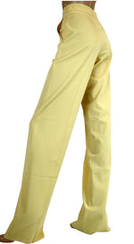Bottega Veneta Women's Yellow Virgin Wool Pants