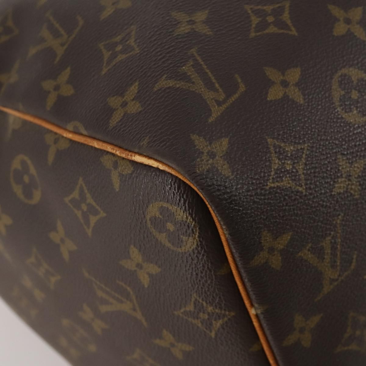 Louis Vuitton Keepall Monogram Brown Canvas Travel Bag Bag (Pre-Owned)
