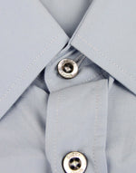 Gucci Men's Sky Blue Cotton Popeline Slim Fit Shirt