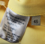 Bottega Veneta Women's Yellow Virgin Wool Trench Coat Jacket (42)