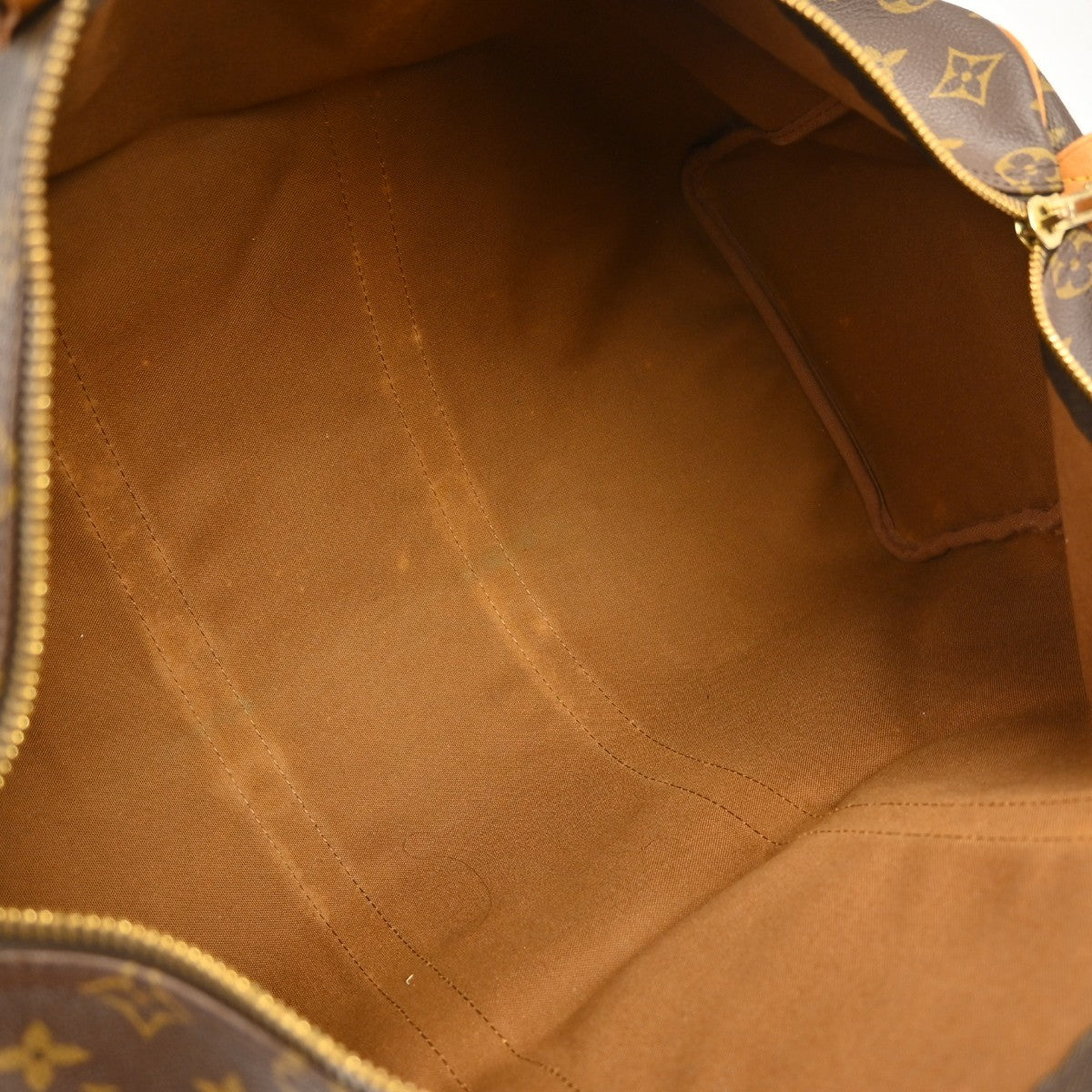 Louis Vuitton Keepall Monogram Brown Canvas Travel Bag Bag (Pre-Owned)