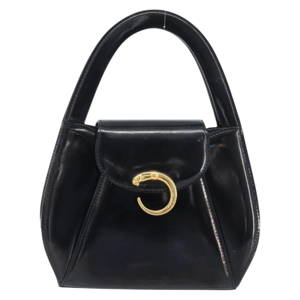 Cartier Panthère Patent Leather Black Patent_Leather Tote Bag Bag (Pre-Owned)
