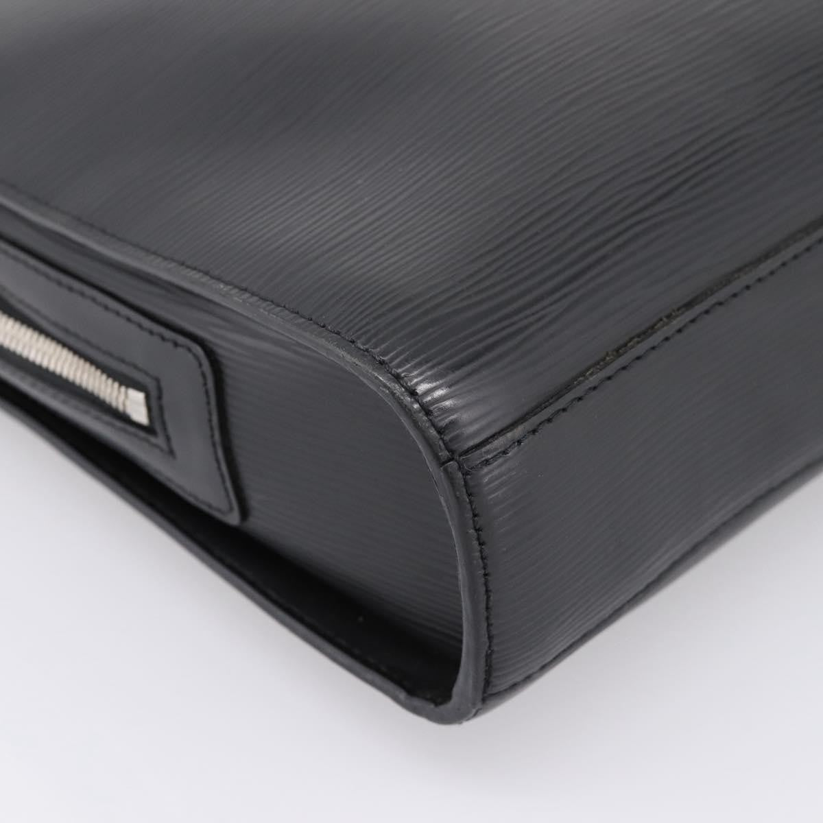 Louis Vuitton Bassano Epi Leather Black Leather Briefcase Bag (Pre-Owned)