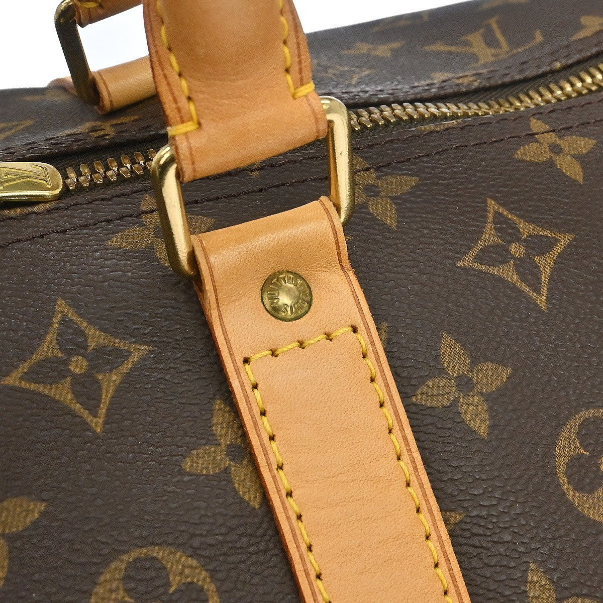 Louis Vuitton Keepall Monogram Canvas Brown Canvas Travel Bag Bag (Pre-Owned)