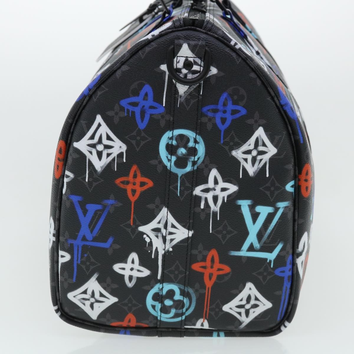 Louis Vuitton Keepall Bandouliere Graffiti Monogram Eclipse Canvas Multicolour Canvas Bag (Pre-Owned)