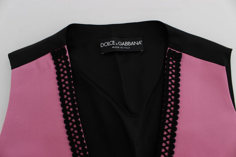 Dolce & Gabbana Silk-Cotton Blend Torero Inspired Women's Vest