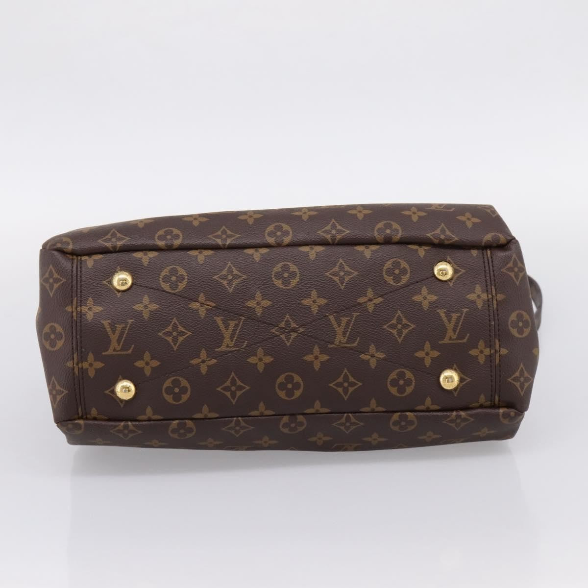 Louis Vuitton Pallas Monogram Canvas With Leather Brown Canvas Tote Bag Bag (Pre-Owned)