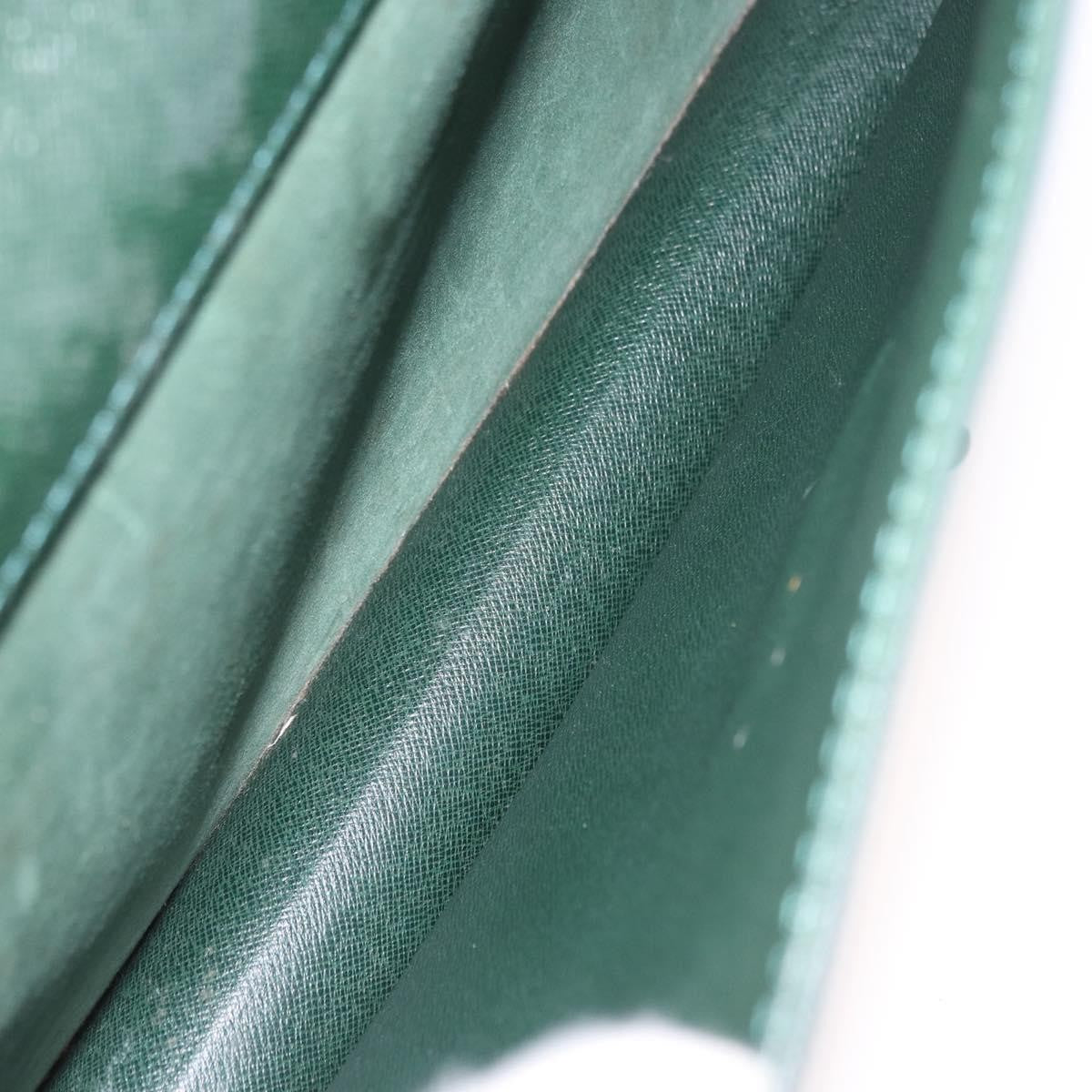 Louis Vuitton Robusto Taiga Green Leather Briefcase Bag (Pre-Owned)