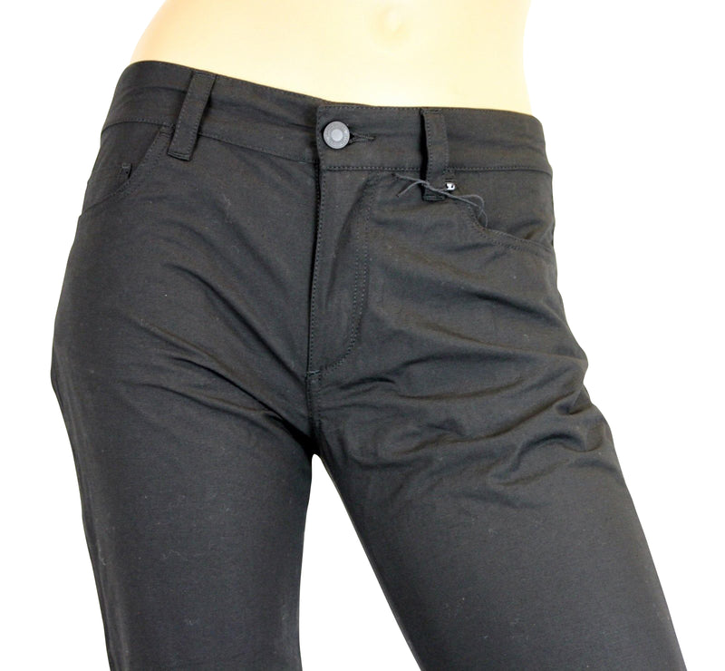 Bottega Veneta Women's Black Cotton Flax Casual Pants (44)