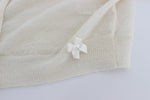 Ermanno Scervino Elegant White Crop Cardigan Women's Sweater